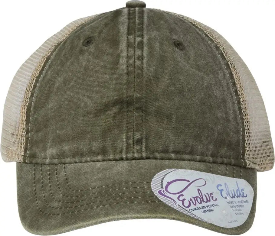 Infinity Her Tess Women’s Washed Mesh-back Cap - Olive Camo - one Size Fits Most