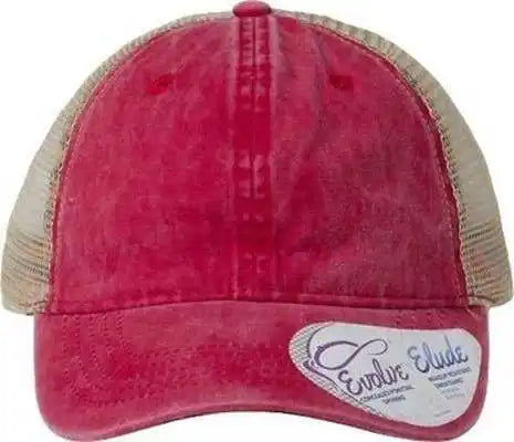 Infinity Her Tess Women’s Washed Mesh Back Cap - Red Leopard - one Size Fits Most