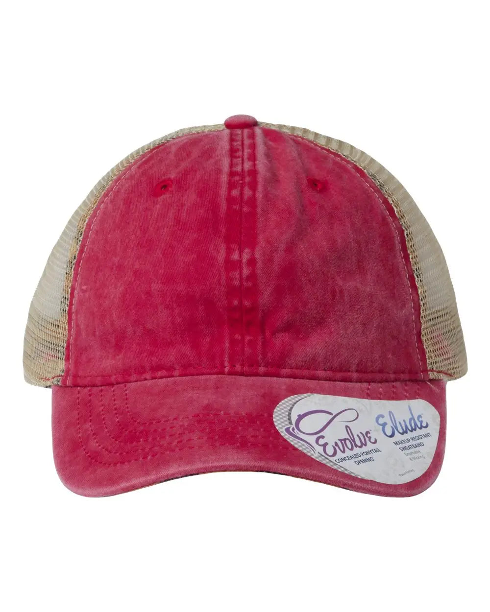 Infinity Her Tess Women’s Washed Mesh-back Cap - Red Leopard - one Size Fits Most