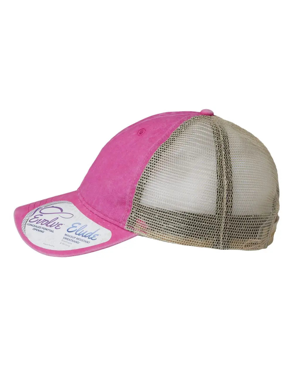 Infinity Her Tess Women’s Washed Mesh-back Cap - Rose Polka Dots - one Size Fits Most
