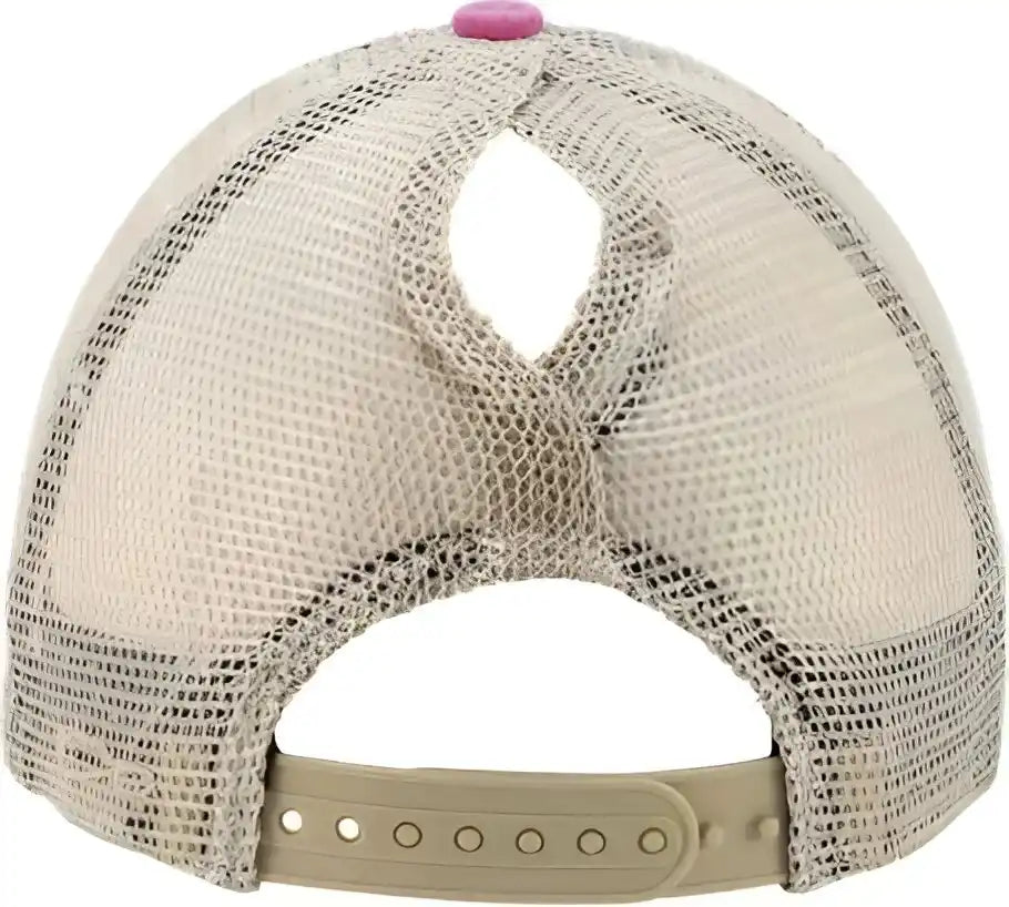 Infinity Her Tess Women’s Washed Mesh Back Cap Rose Polka Dots / one Size Fits Most