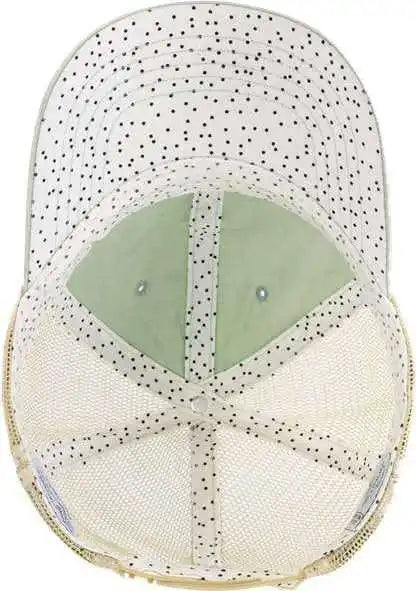 Infinity Her Tess Women’s Washed Mesh Back Cap - Sage Polka Dots - Green / one Size Fits Most