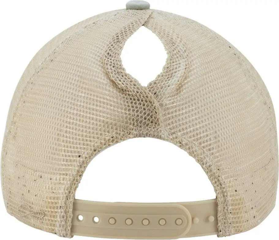 Infinity Her Tess Women’s Washed Mesh-back Cap - Sage Polka Dots - Green / one Size Fits Most