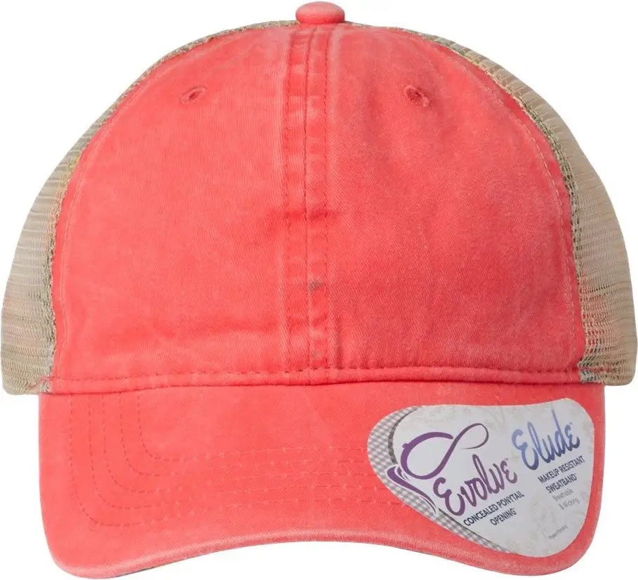 Infinity Her Tess Women’s Washed Mesh-back Cap - Sherbet Stripes - Multi-colored / one Size Fits Most