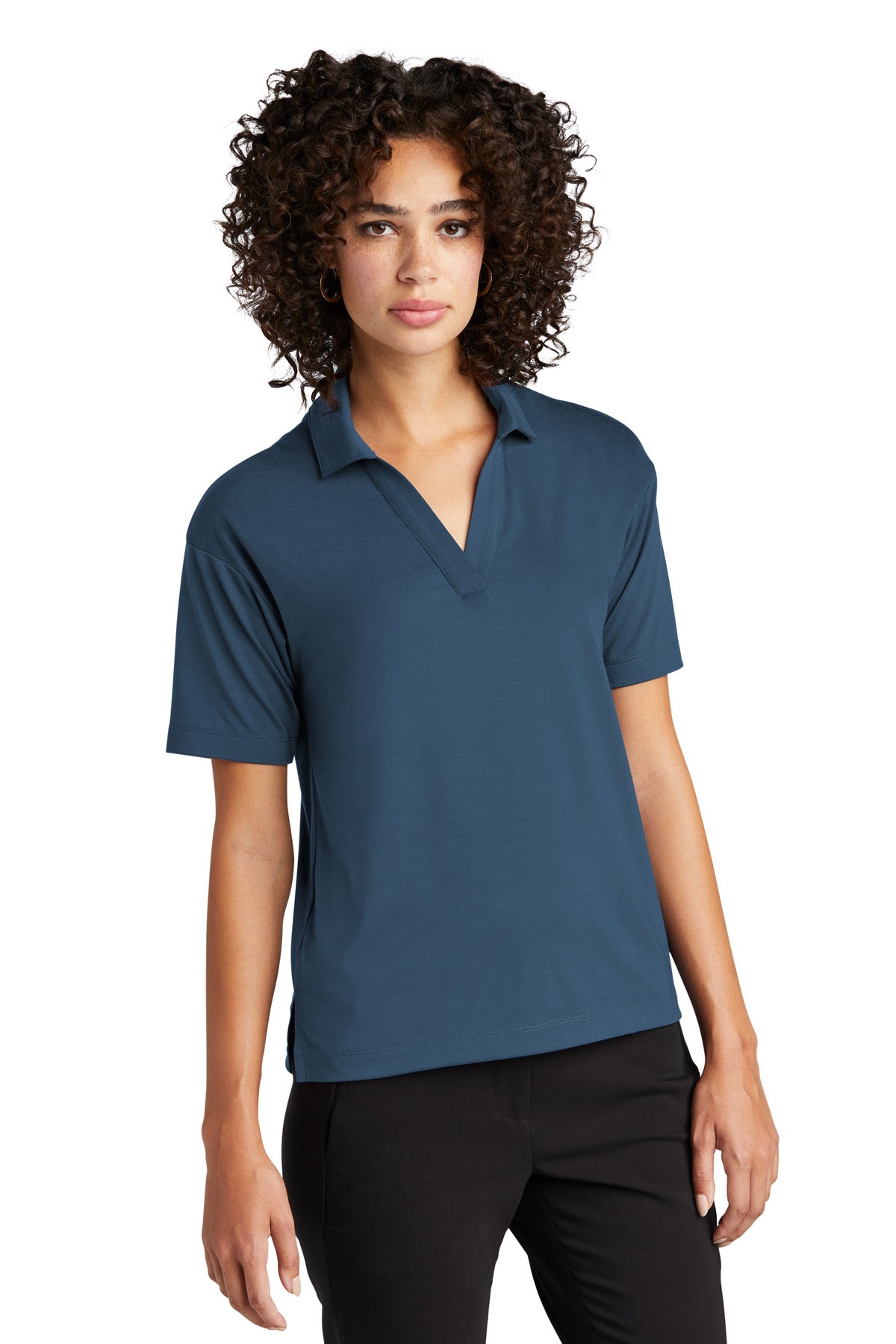 InsBlue Mercer+Mettle Women's Stretch Jersey Polo MM1015