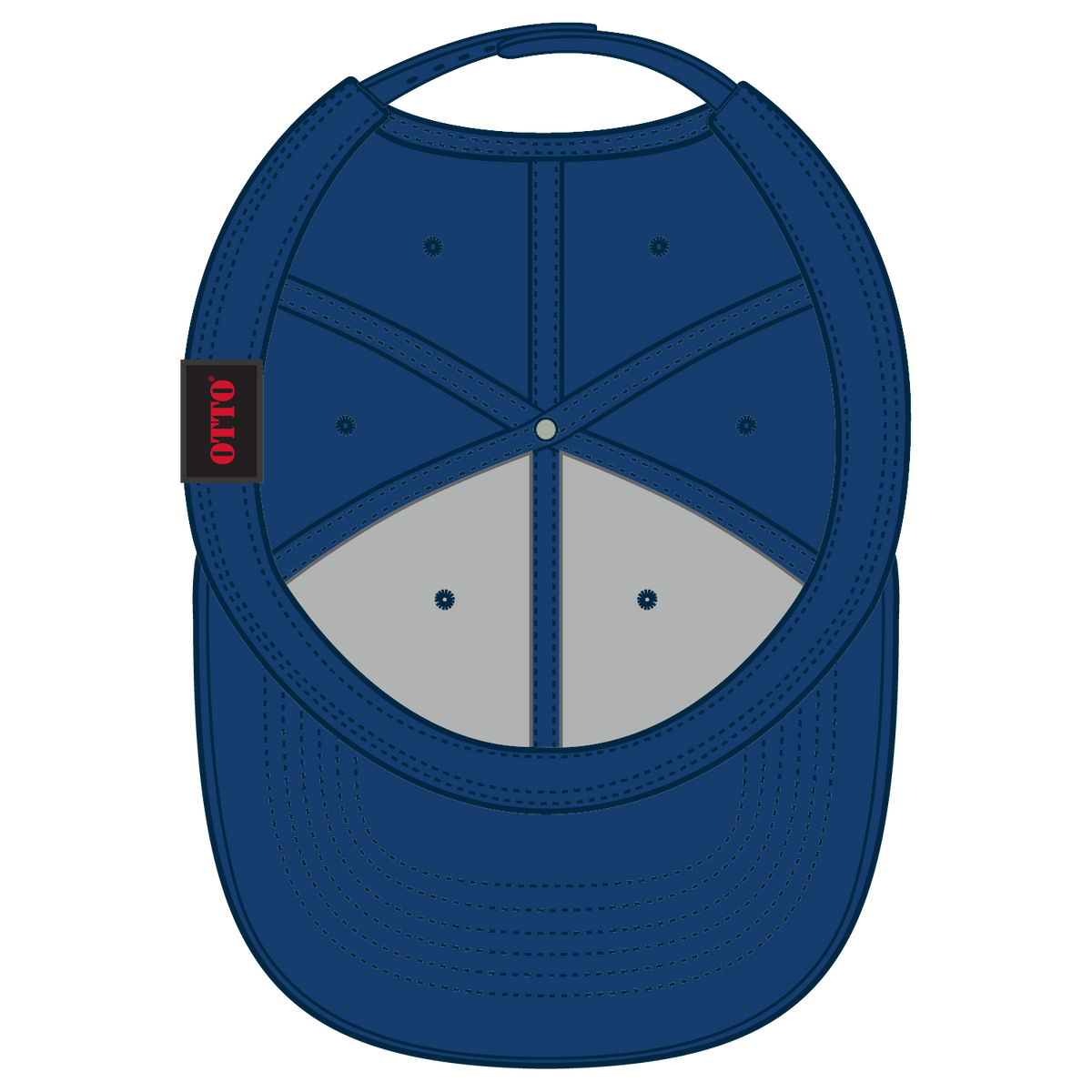Inside View of 001 - Royal OTTO CAP 6 Panel Low Profile Baseball Cap