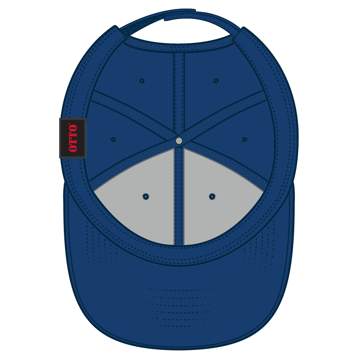 Inside View of 001 - Royal OTTO CAP 6 Panel Low Profile Baseball Cap