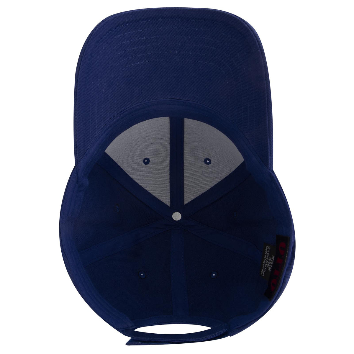 Inside View of 001 - Royal OTTO CAP 6 Panel Low Profile Baseball Cap