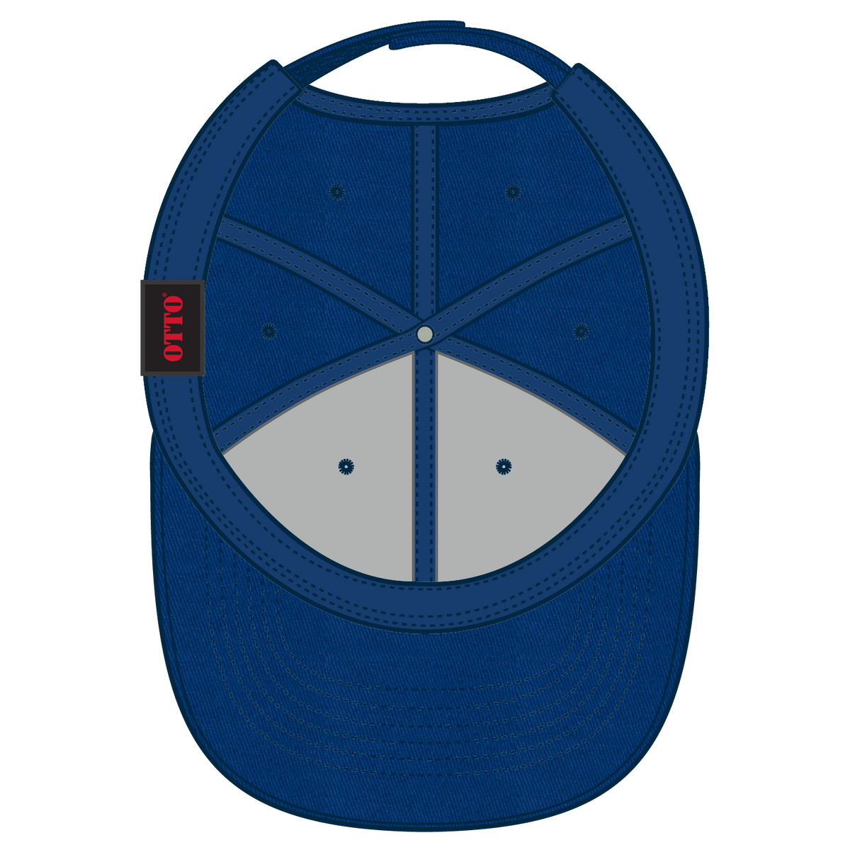 Inside View of 001 - Royal OTTO CAP 6 Panel Low Profile Baseball Cap