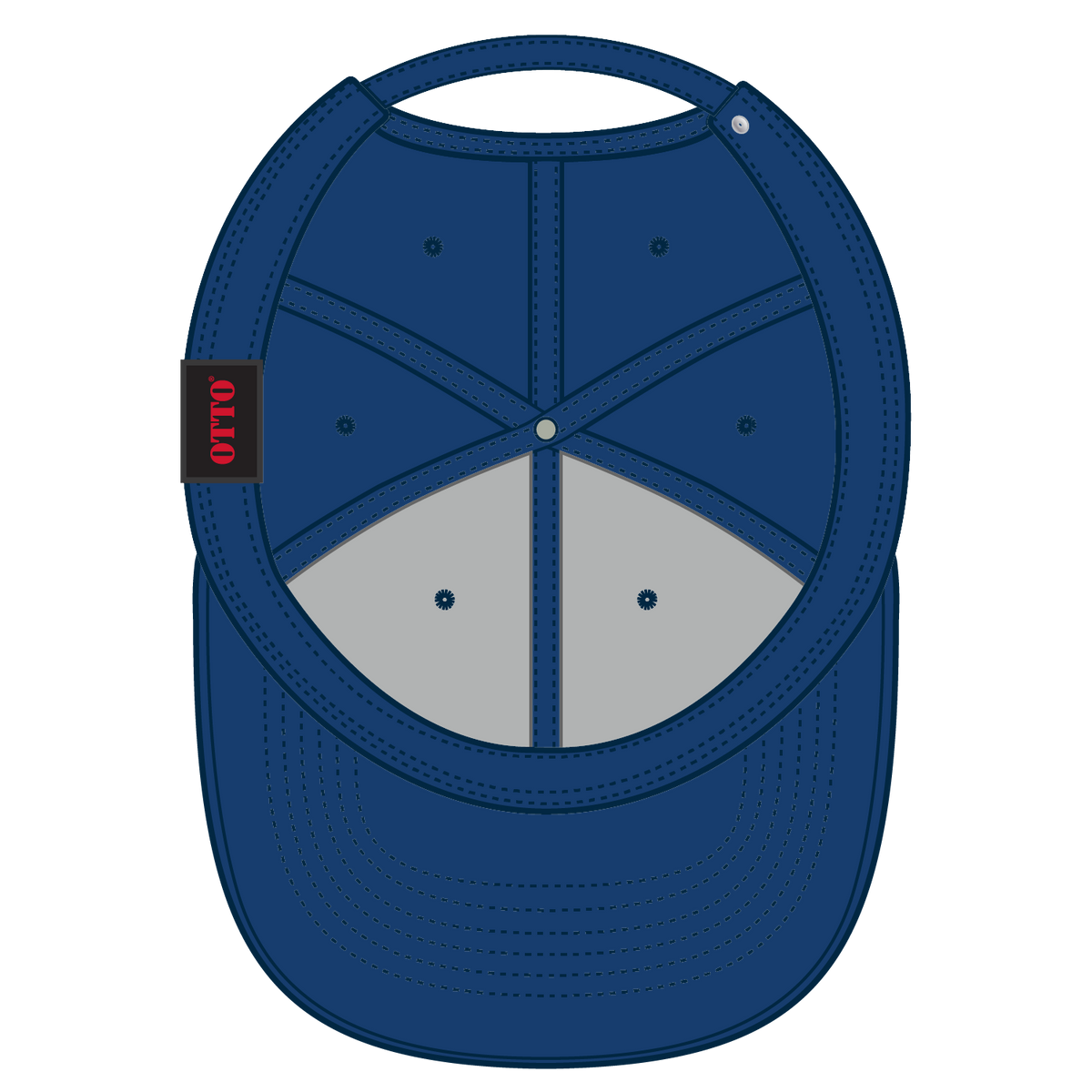 Inside View of 001 - Royal OTTO CAP 6 Panel Low Profile Baseball Cap