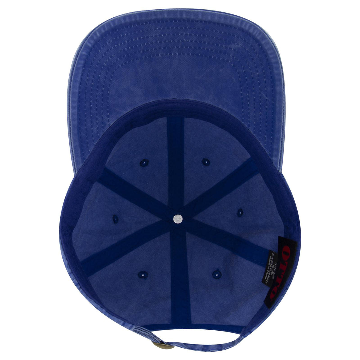 Inside View of 001 - Royal OTTO CAP 6 Panel Low Profile Dad Hat
