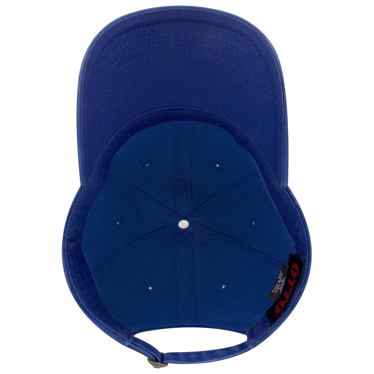 Inside View of 001 - Royal OTTO CAP 6 Panel Low Profile Dad Hat