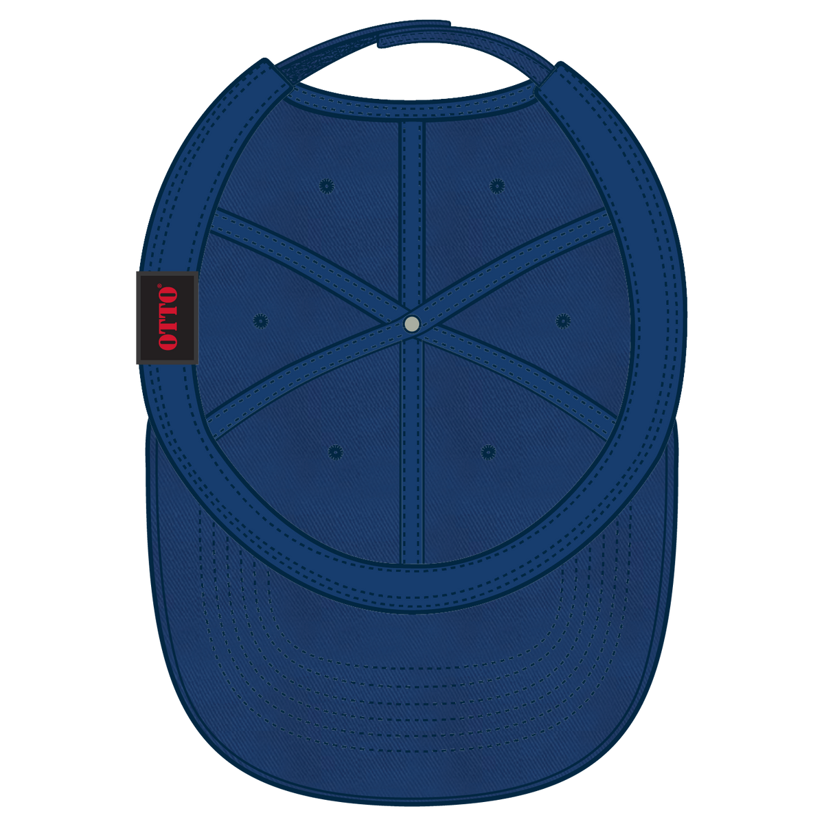 Inside View of 001 - Royal OTTO CAP 6 Panel Low Profile Dad Hat
