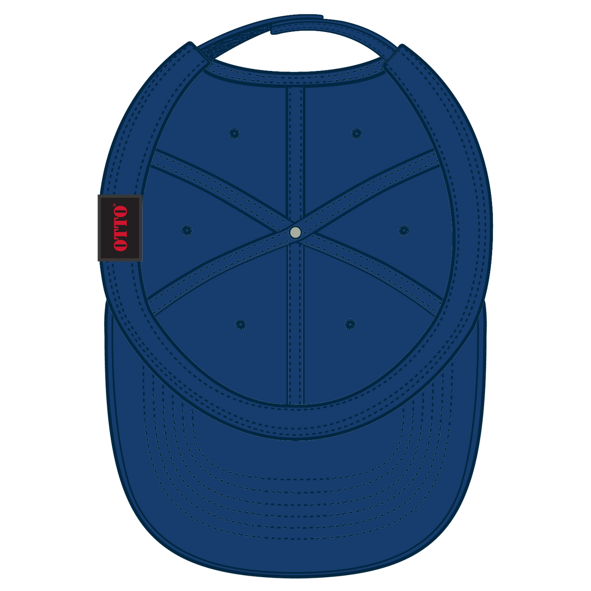Inside View of 001 - Royal OTTO CAP 6 Panel Low Profile Dad Hat