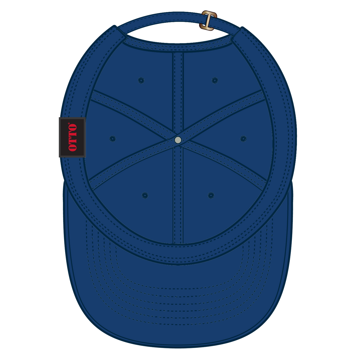 Inside View of 001 - Royal OTTO CAP 6 Panel Low Profile Dad Hat