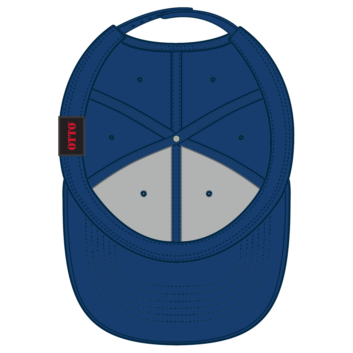 Inside View of 001 - Royal OTTO CAP 6 Panel Mid Profile Baseball Cap