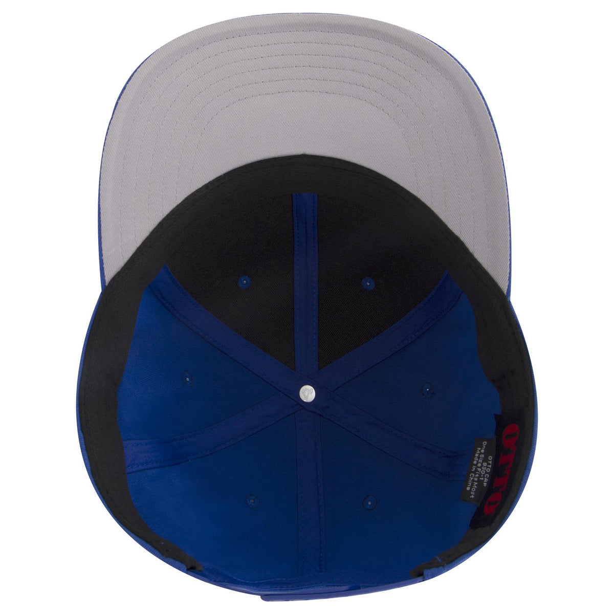 Inside View of 001 - Royal OTTO CAP 6 Panel Pro Style Baseball Cap