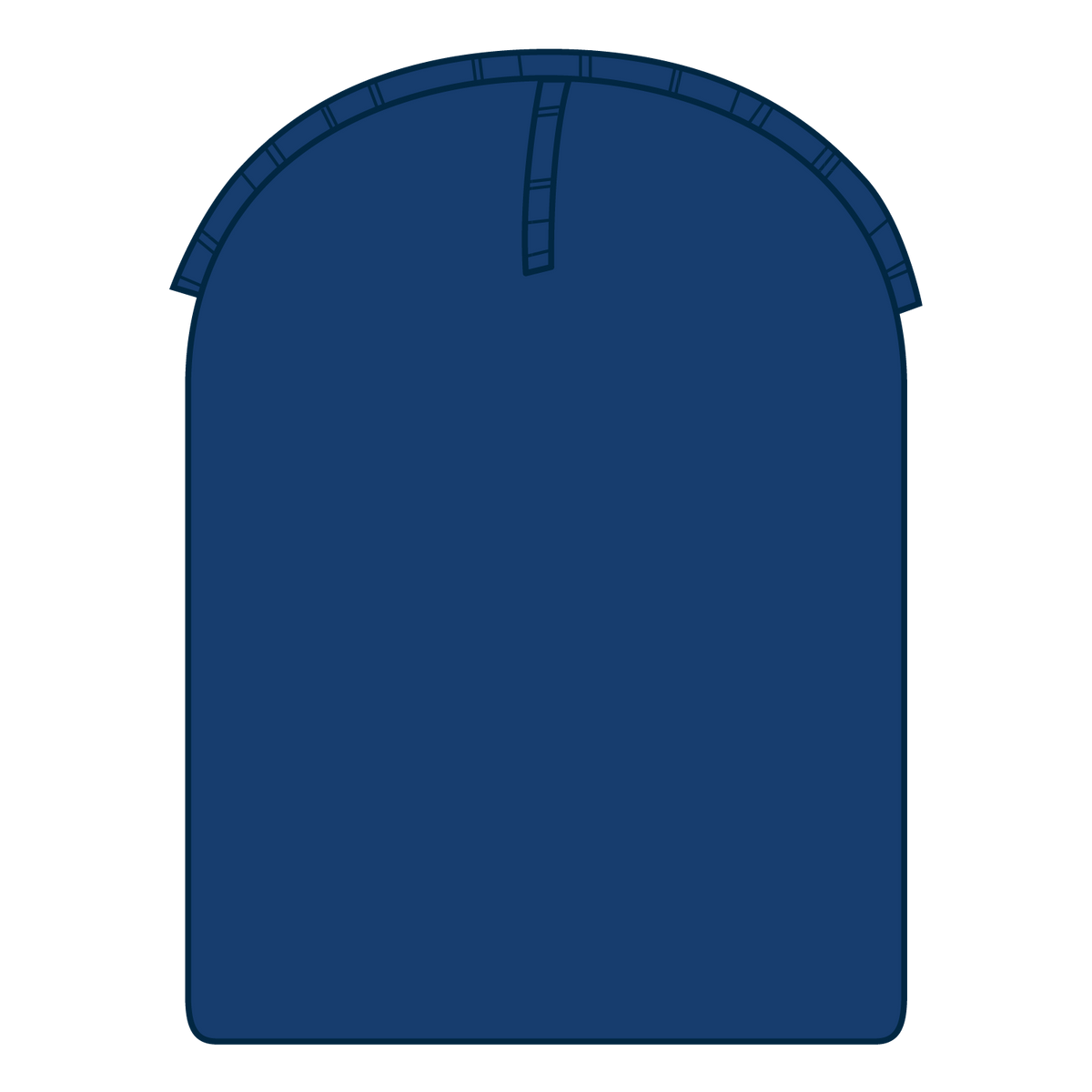 Inside View of 001 - Royal OTTO CAP 9 1/2" Premium Rib Knit Beanie