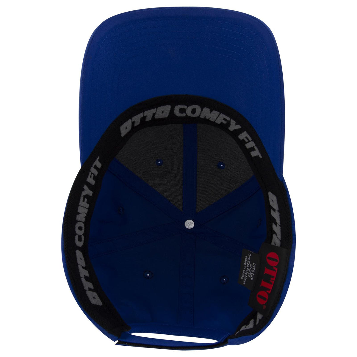 Inside View of 001 - Royal OTTO CAP "OTTO COMFY FIT" 6 Panel Low Profile Baseball Cap