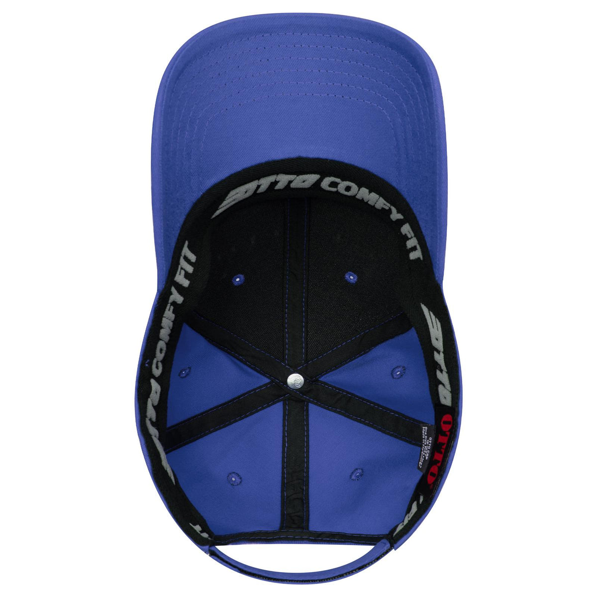 Inside View of 001 - Royal OTTO CAP "OTTO COMFY FIT" 6 Panel Low Profile Baseball Cap