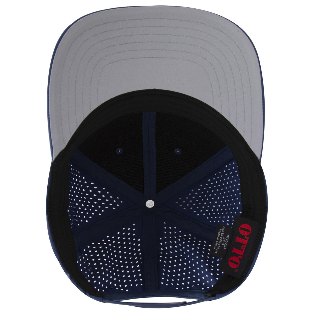 Inside View of 001 - Royal OTTO CAP "OTTO COMFY FIT" 6 Panel Mid Profile Baseball Cap