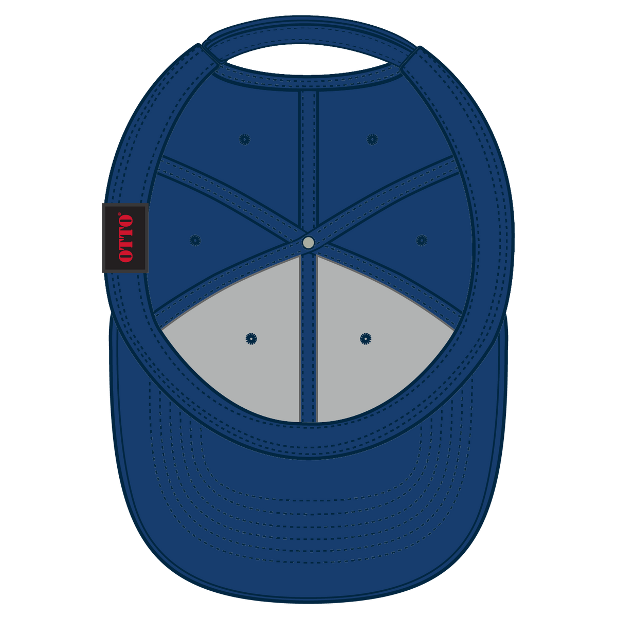 Inside View of 001 - Royal OTTO CAP UPF 50+ 6 Panel Low Profile Baseball Cap