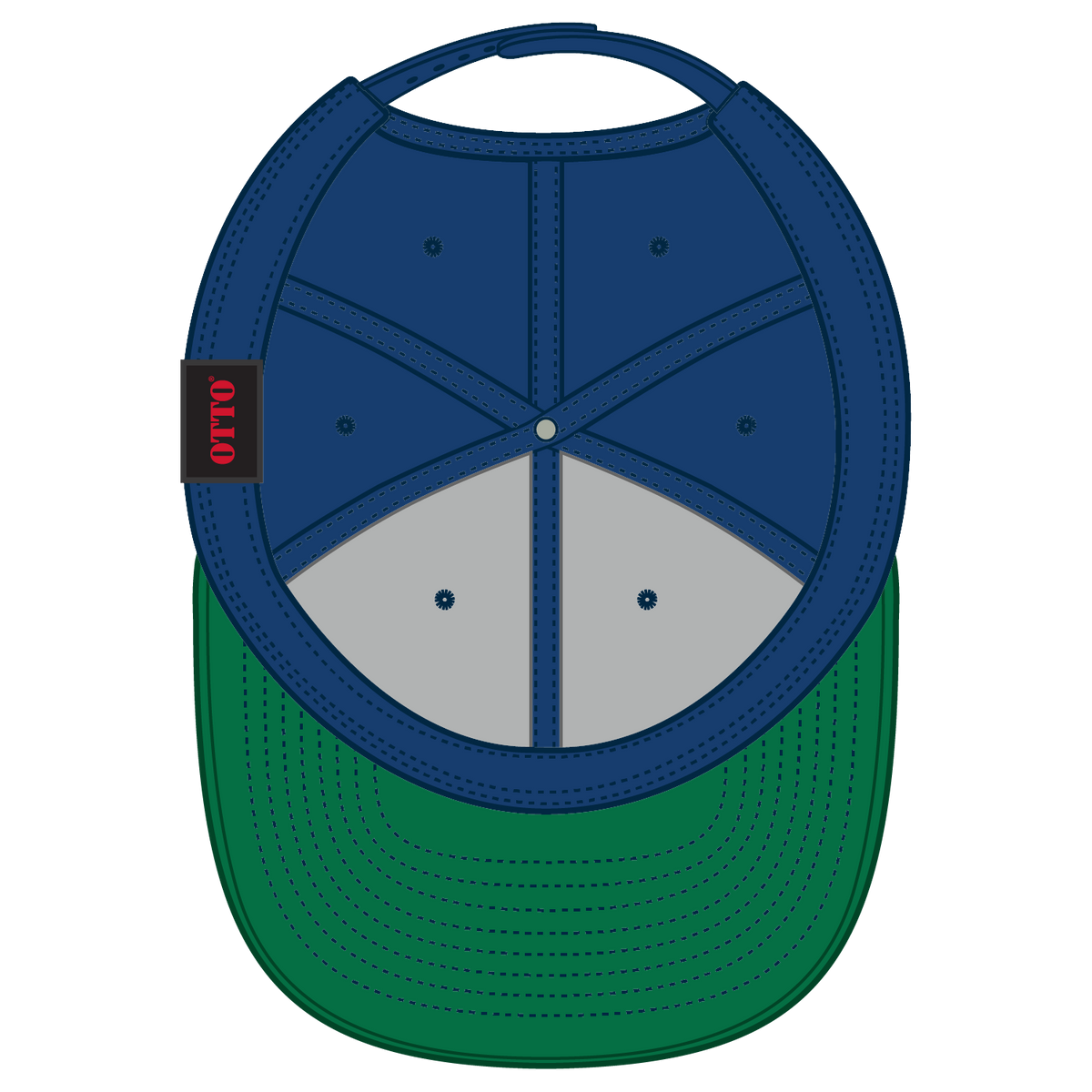 Inside View of 001A - Royal OTTO CAP "OTTO SNAP" 6 Panel Pro Style Snapback Hat