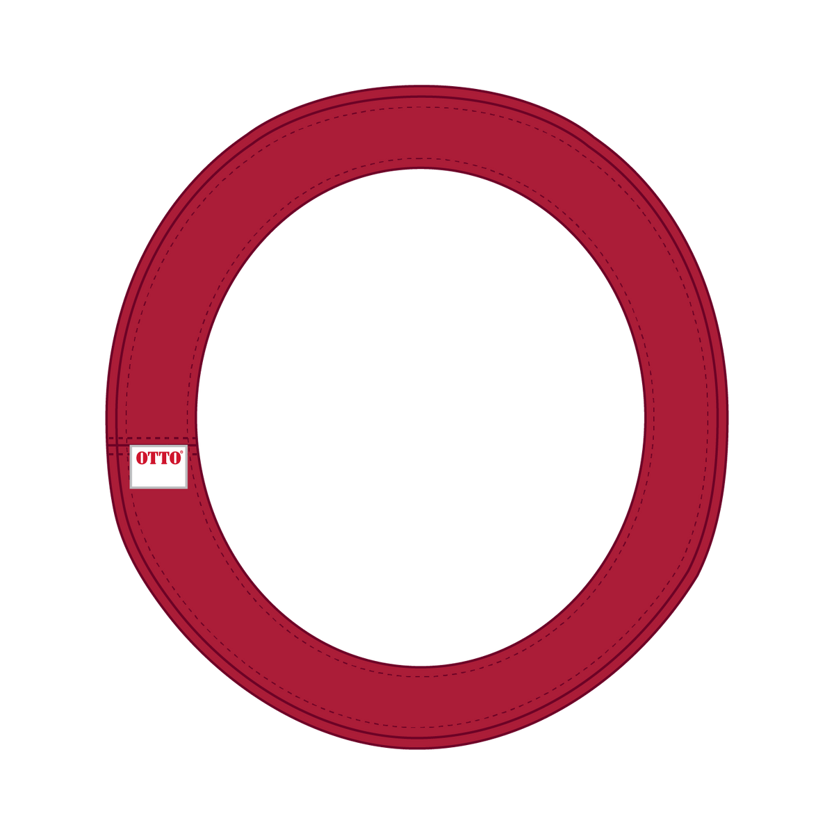 Inside View of 002 - Red OTTO CAP Hat Band