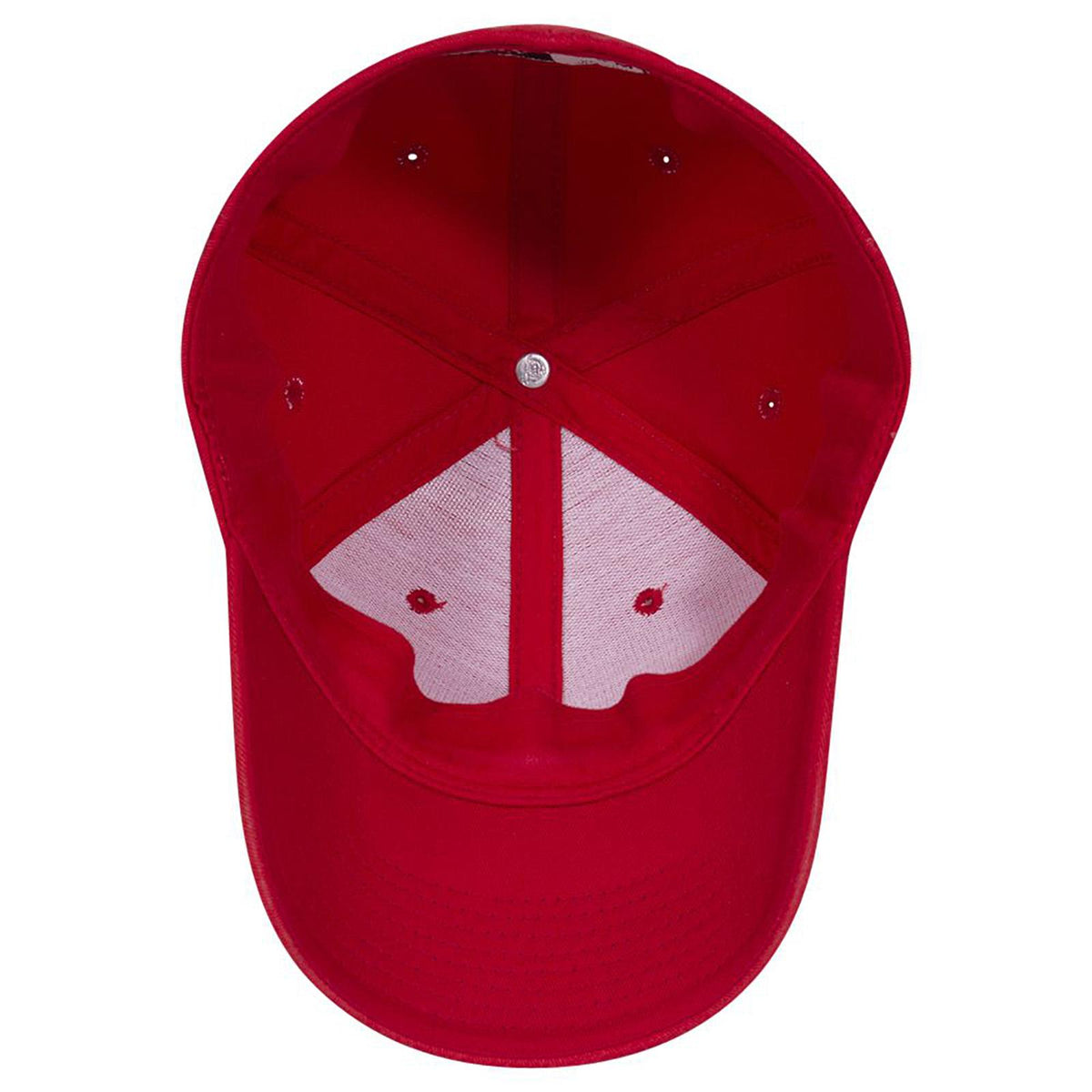 Inside View of 002 - Red OTTO CAP "OTTO FLEX" Fitted 6 Panel Low Profile Baseball Cap