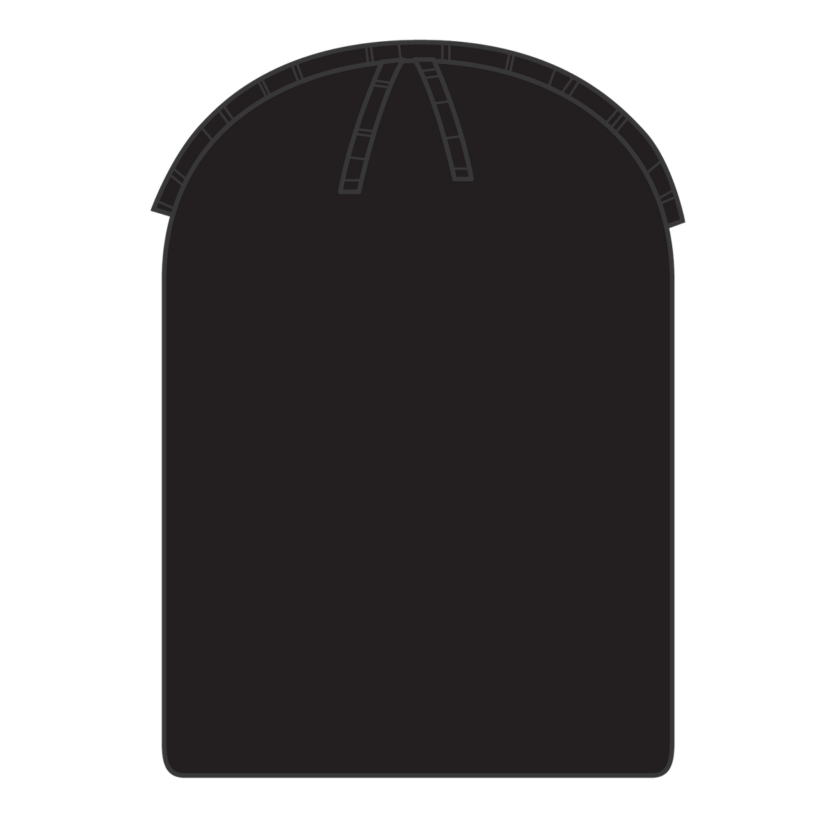 Inside View of 003 - Black OTTO CAP 12" Classic Knit Beanie w/ Rib Knit Cuff