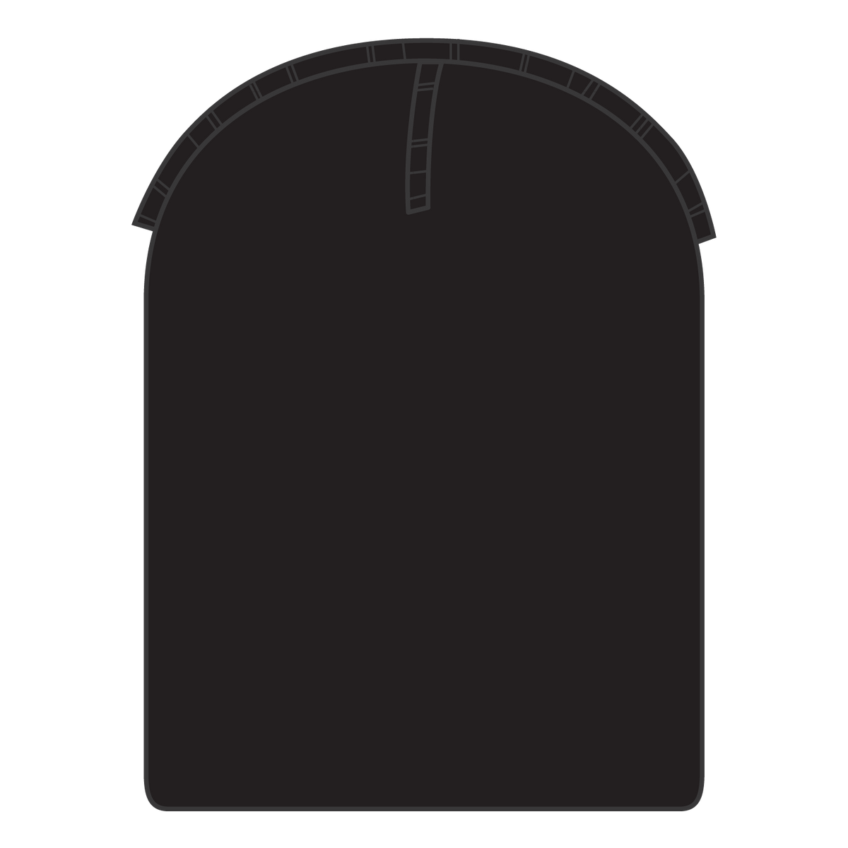 Inside View of 003 - Black OTTO CAP 9" Classic Knit Beanie w/ Inside Fleece Lining