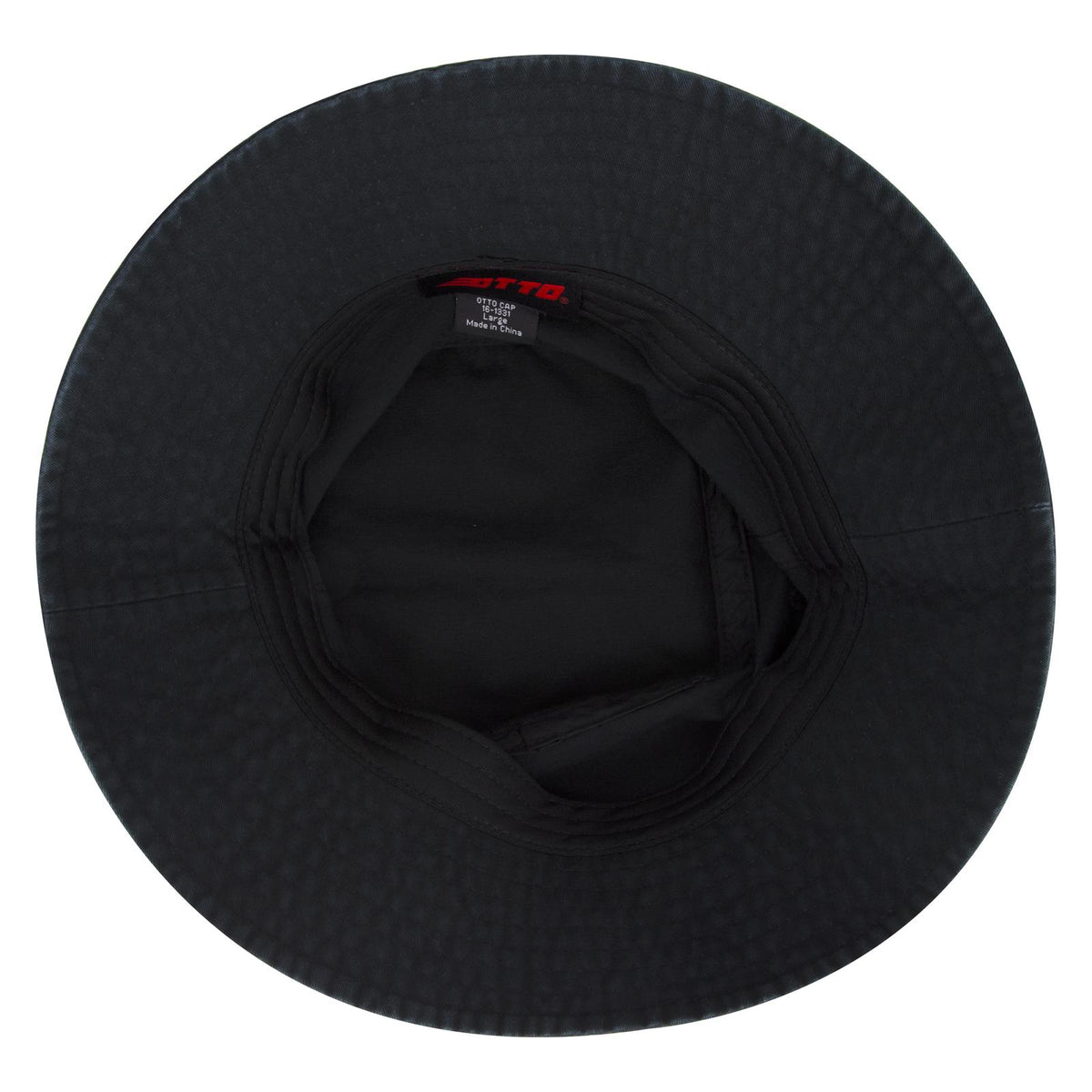 Inside View of 003 - Black OTTO CAP Bucket Hat