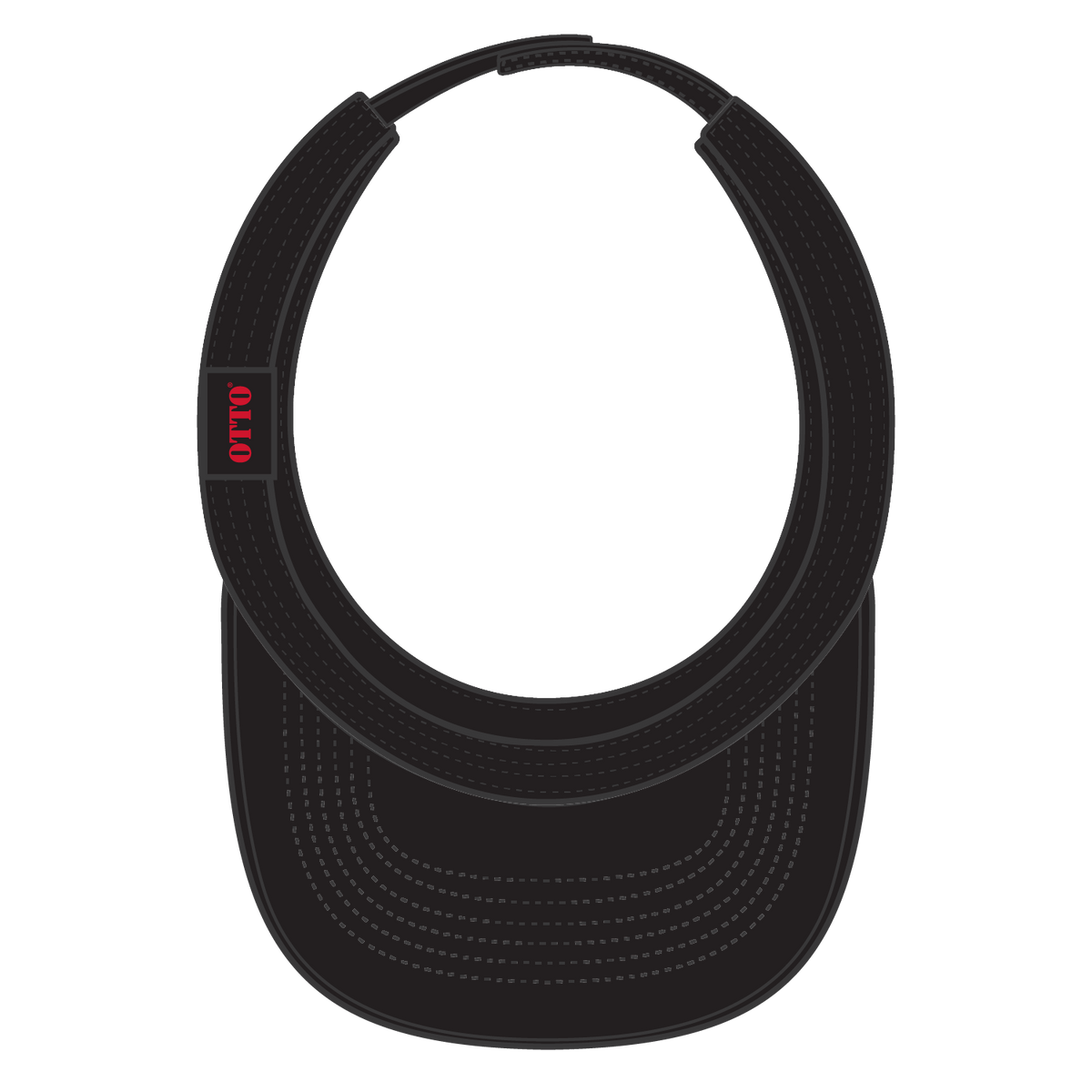 Inside View of 003 - Black OTTO CAP Sun Visor