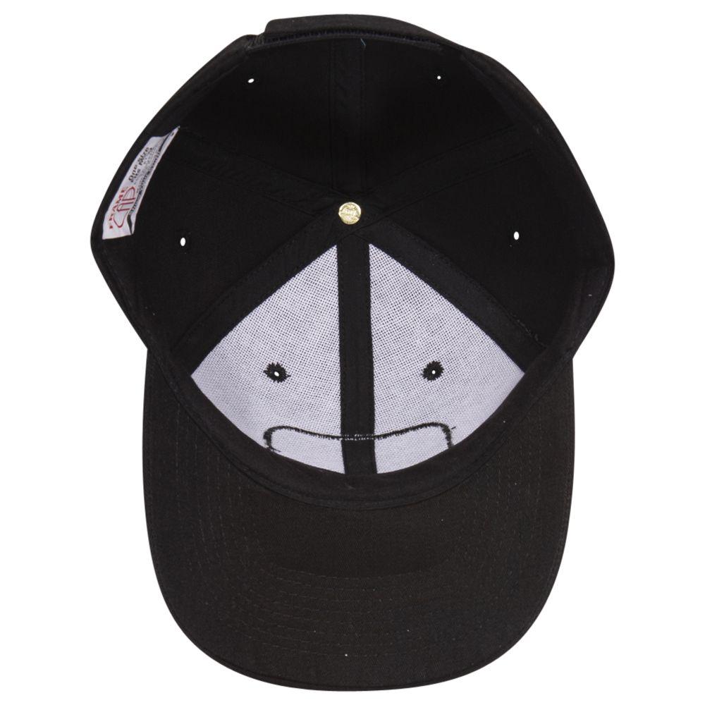 Inside View of 003 - Black OTTO CAP Young Adult 6 Panel Low Profile Baseball Cap