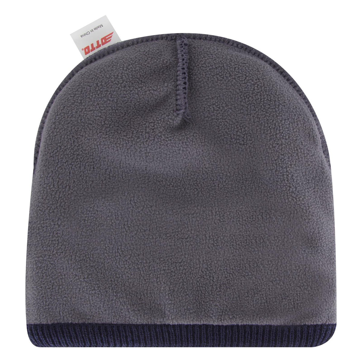 Inside View of 004 - Navy OTTO CAP 12" Classic Knit Beanie w/ Inside Fleece Lining & Rib Knit Cuff