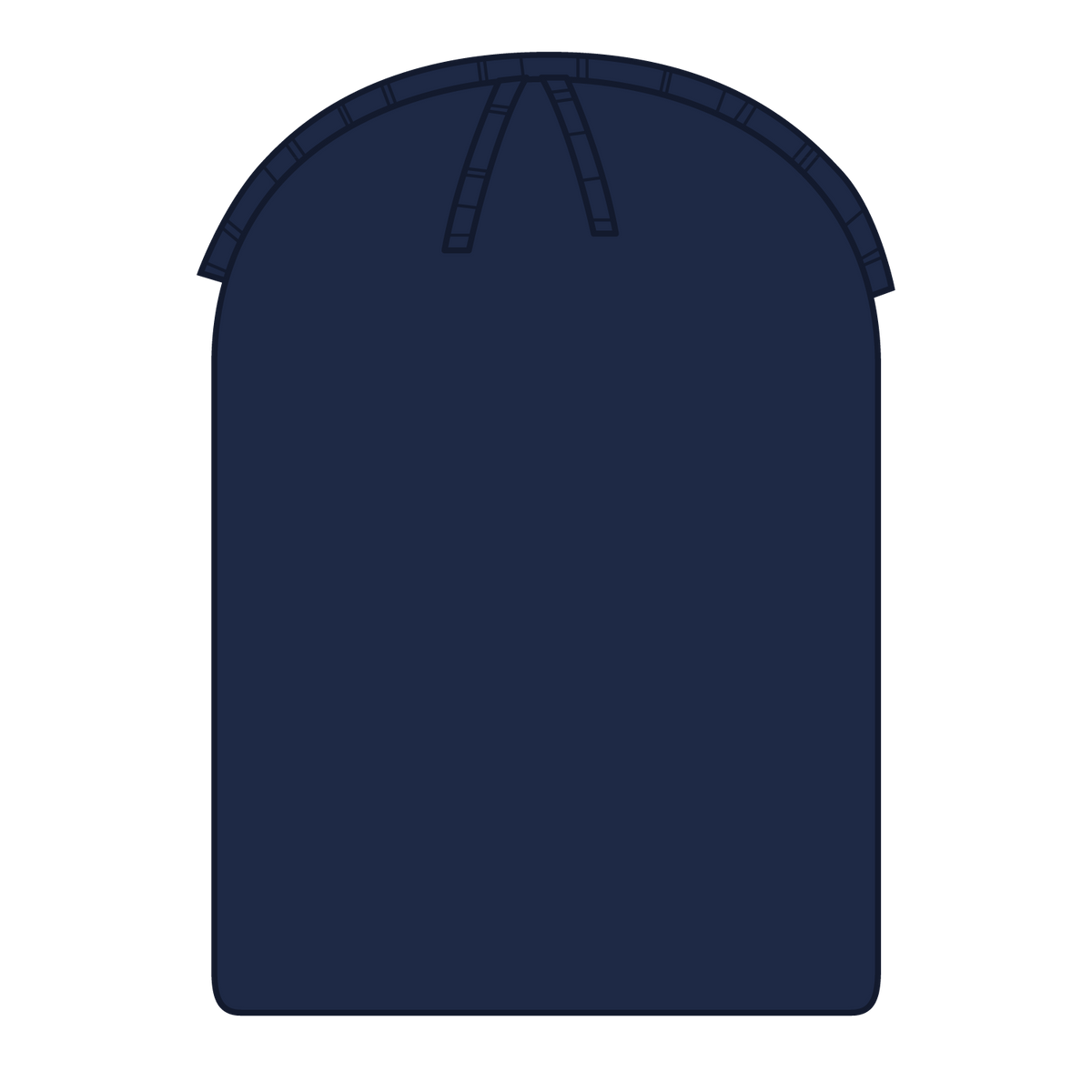 Inside View of 004 - Navy OTTO CAP 12" Classic Knit Beanie w/ Rib Knit Cuff