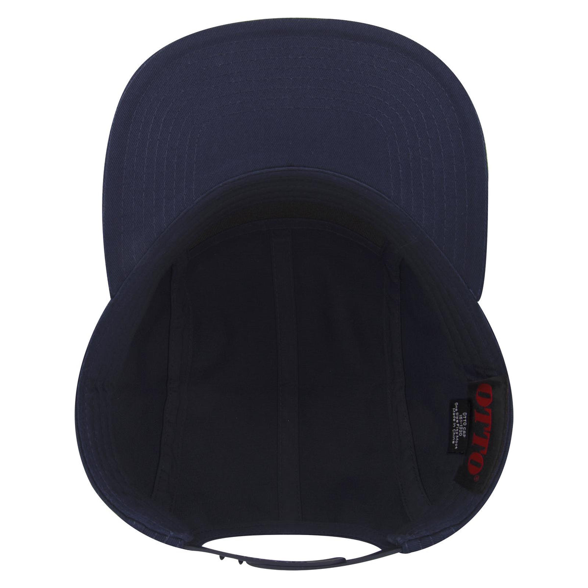 Inside View of 004 - Navy OTTO CAP 5 Panel Camper Hat