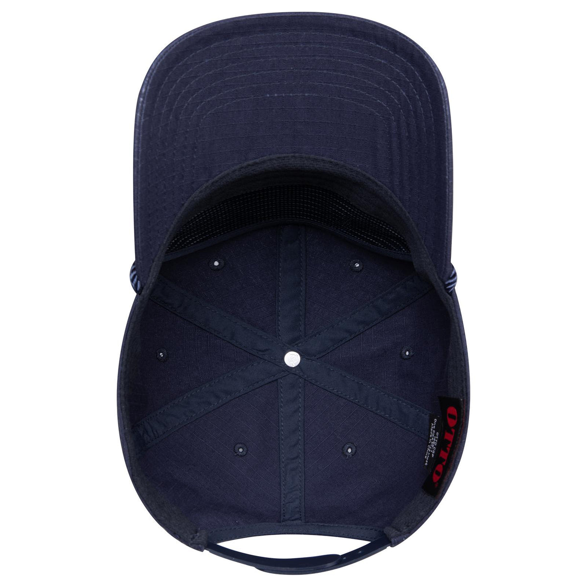Inside View of 004 - Navy OTTO CAP 5 Panel Mid Profile Baseball Hat
