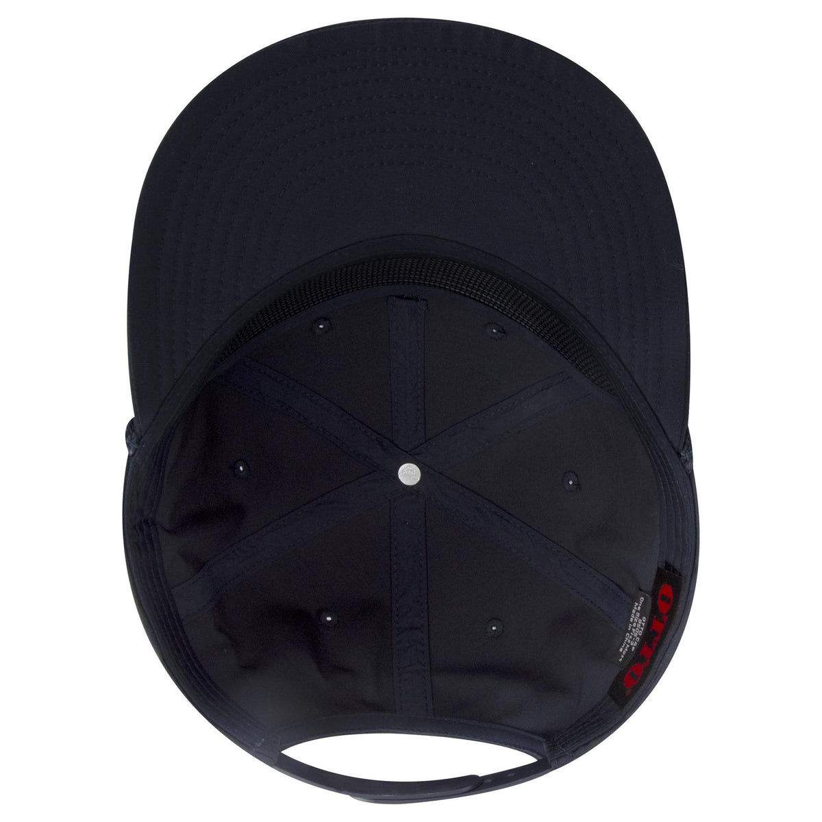 Inside View of 004 - Navy OTTO CAP 5 Panel Pro Style Baseball Cap