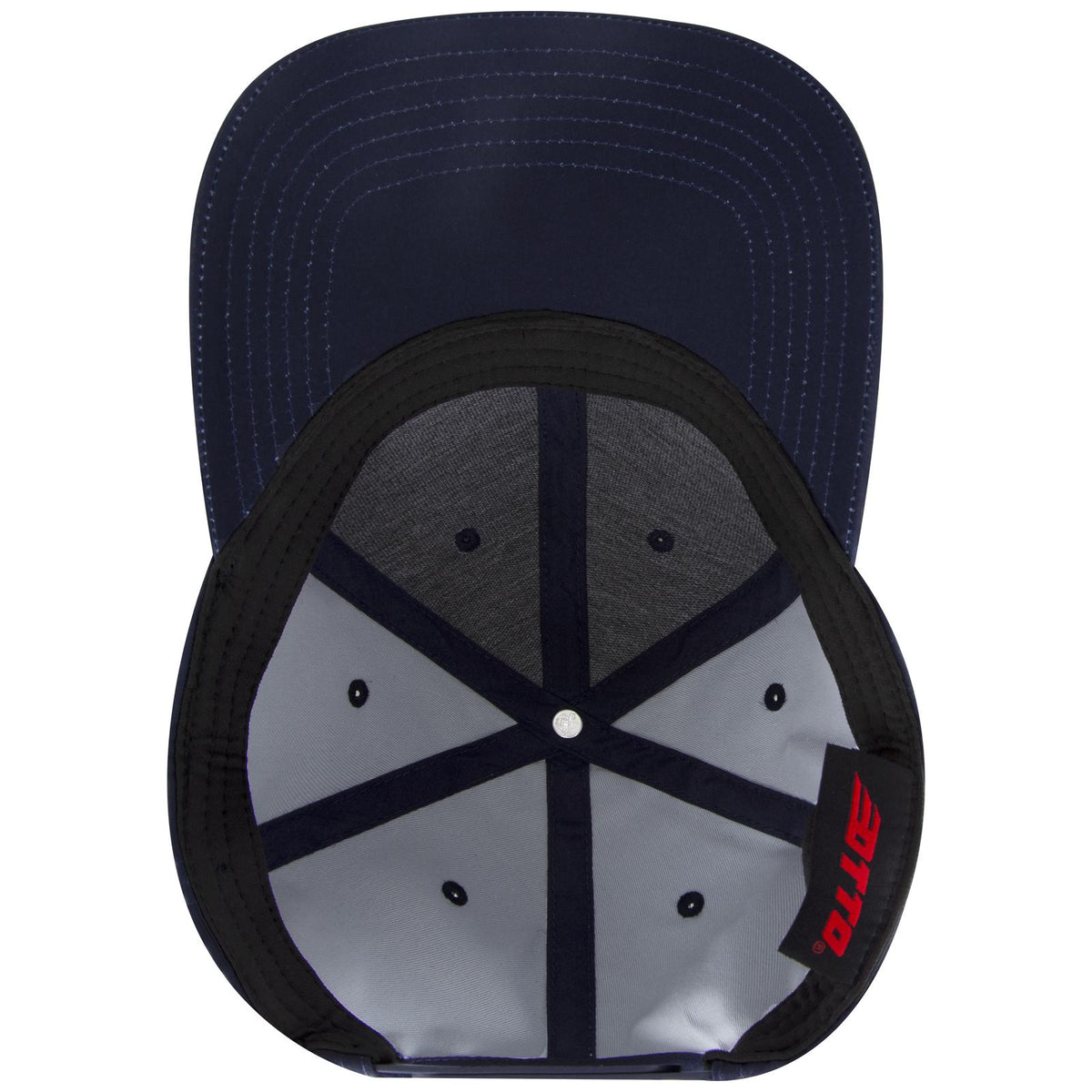 Inside View of 004 - Navy OTTO CAP 6 Panel Low Profile Baseball Cap