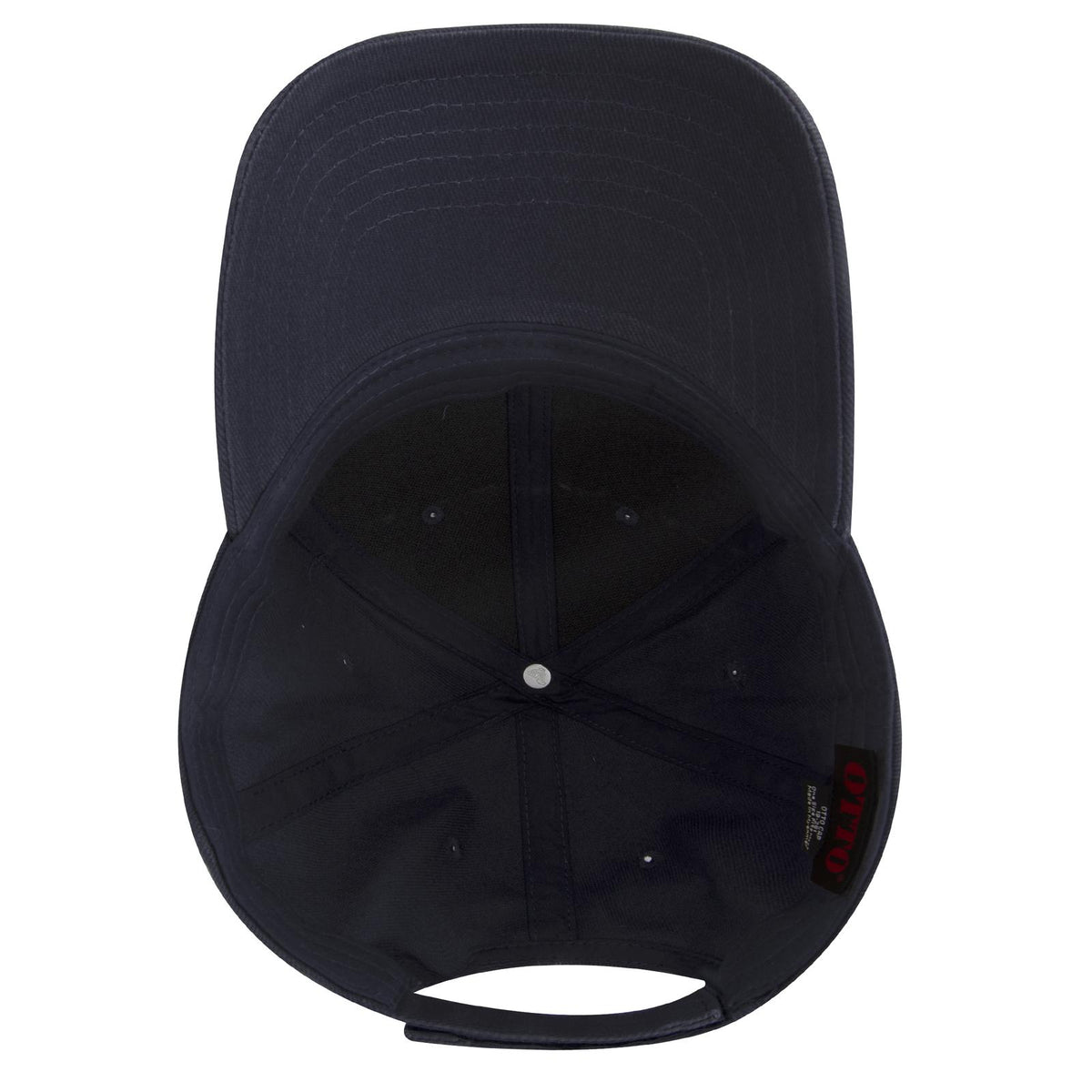 Inside View of 004 - Navy OTTO CAP 6 Panel Low Profile Baseball Cap