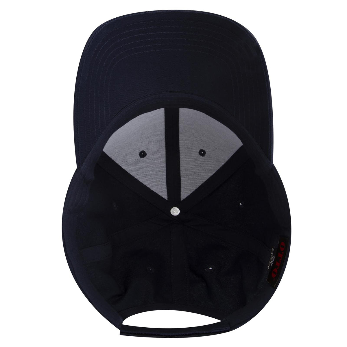 Inside View of 004 - Navy OTTO CAP 6 Panel Low Profile Baseball Cap