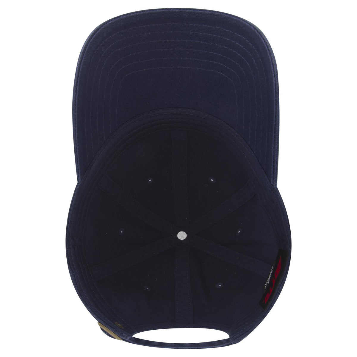 Inside View of 004 - Navy OTTO CAP 6 Panel Low Profile Dad Hat