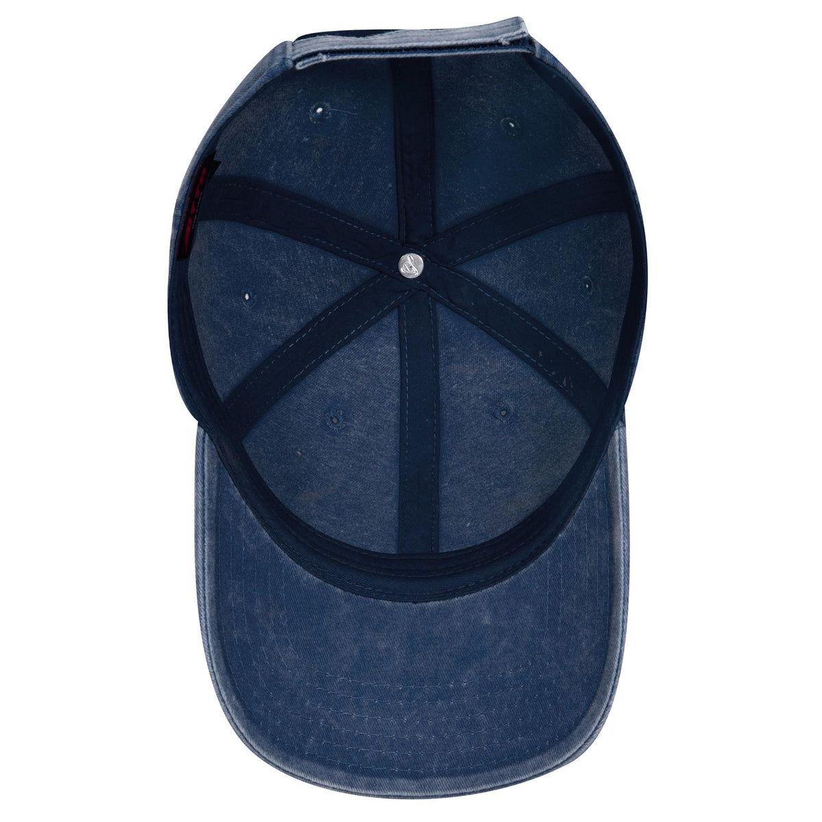 Inside View of 004 - Navy OTTO CAP 6 Panel Low Profile Dad Hat