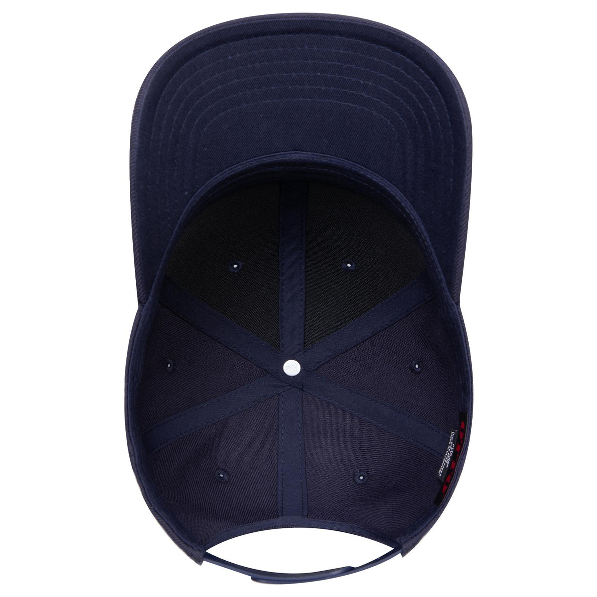 Inside View of 004 - Navy OTTO CAP 6 Panel Mid Profile Baseball Cap