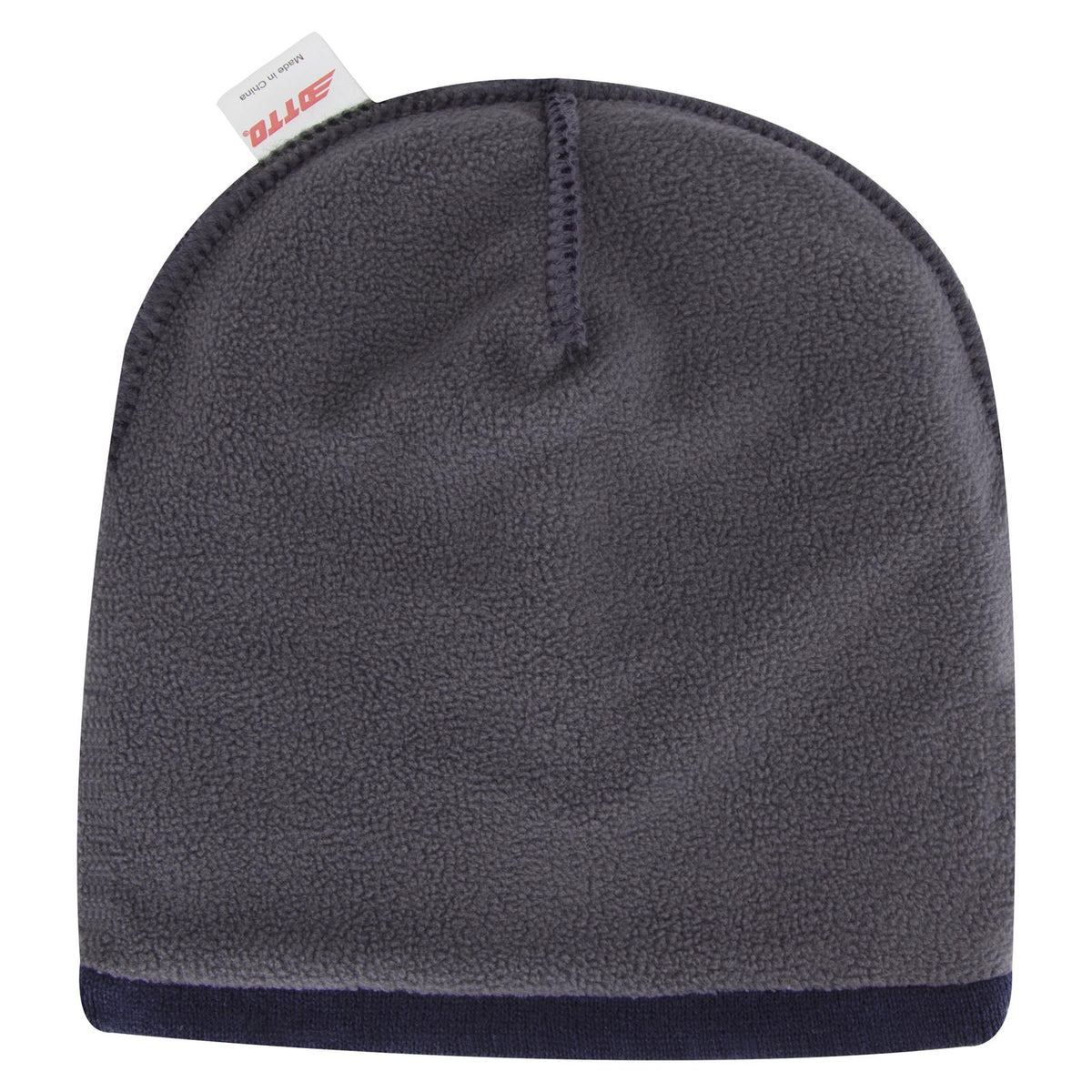 Inside View of 004 - Navy OTTO CAP 9" Classic Knit Beanie w/ Inside Fleece Lining