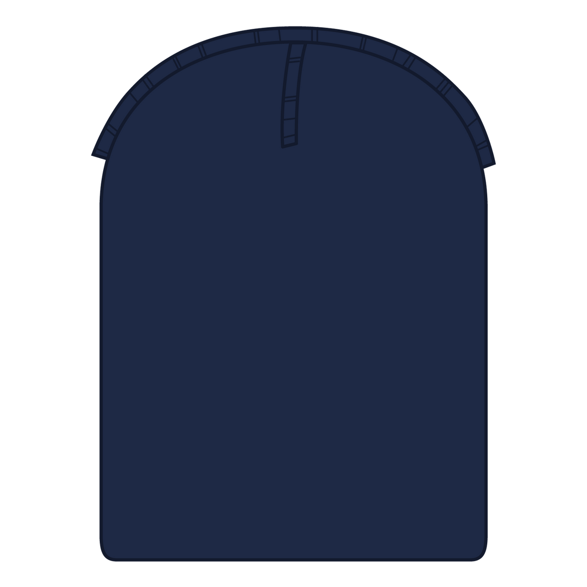 Inside View of 004 - Navy OTTO CAP 9" Classic Knit Beanie