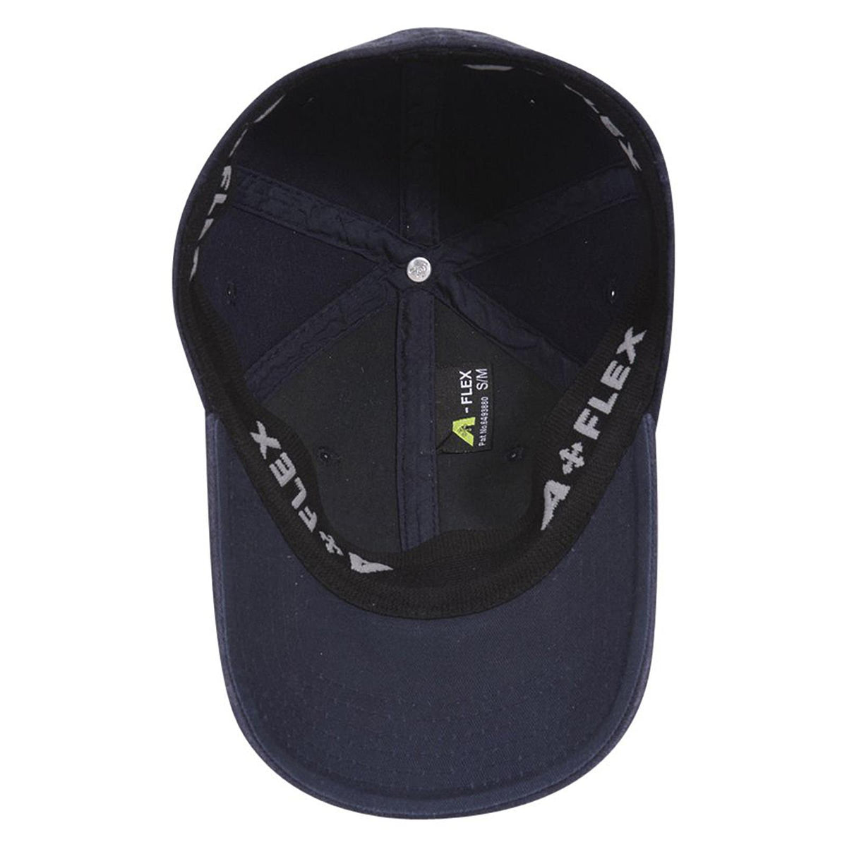 Inside View of 004 - Navy OTTO CAP "OTTO A-FLEX" Fitted 6 Panel Low Profile Baseball Cap