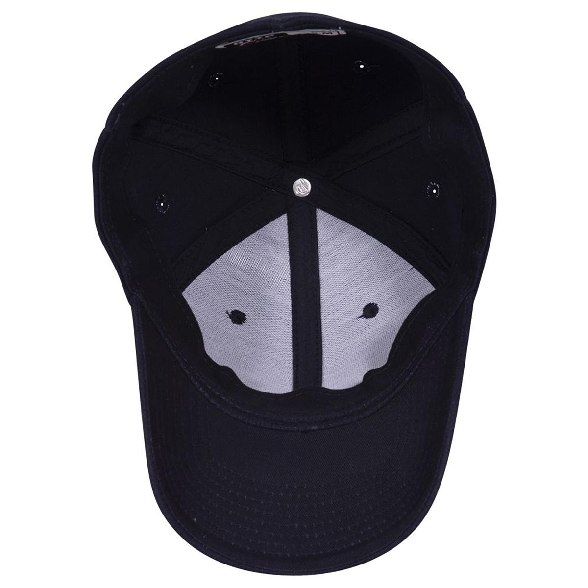 Inside View of 004 - Navy OTTO CAP "OTTO FLEX" Fitted 6 Panel Low Profile Baseball Cap