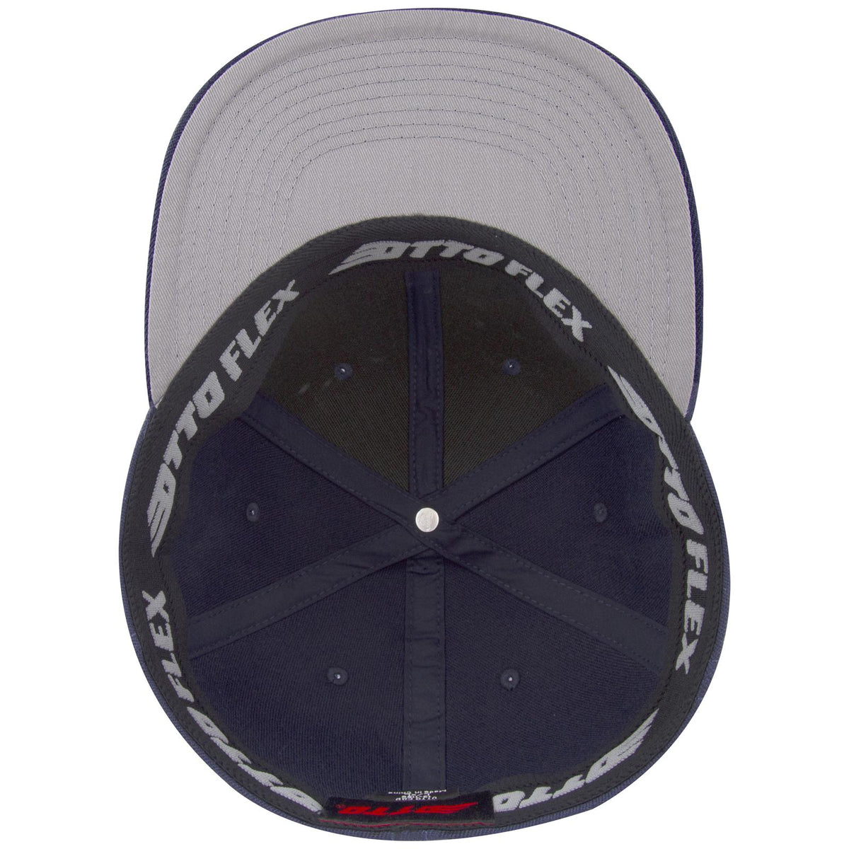 Inside View of 004 - Navy OTTO CAP "OTTO FLEX" Fitted 6 Panel Pro Style Baseball Cap